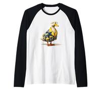 Fluffy Goose in Pigiama Costume Grafico Maglia con Maniche Raglan