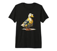 Fluffy Goose in Pigiama Costume Grafico Maglietta Premium