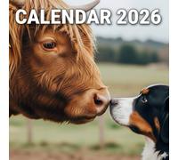 Fluffy Highland Cows & Friends 2026 Calendar: Cute Scottish Coos with Farm Animals, Planner & Wall Decor