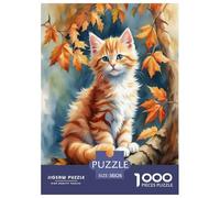 Fluffy-kitten-in-tree Puzzle Giochi 1000 Pezzi Per Adulti E Ragazzi Arte Interesting Puzzle Adulti Idea Regalo Per 38x26cm/1000pcs