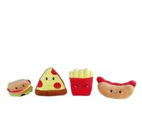 Fluffy Menu - Fast Food - Peluche multicolore, 16 cm