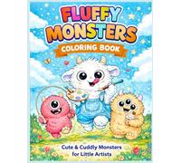 Fluffy Monsters Coloring Book: Cute & Cuddly Monsters for Little Artists