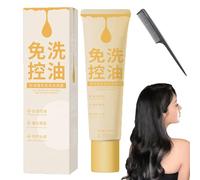 Fluffy Oil Control Shampoo,Senza Risciacquo Fluffy Oil Control Shampoo,Oil Control Fluffy Leave-In Shampoo,Leave-In Oil Control Shampoo,Senza Lavaggio Fluffy Dry Hair Shampoo (1 Pc)