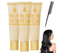 Fluffy Oil Control Shampoo,Senza Risciacquo Fluffy Oil Control Shampoo,Oil Control Fluffy Leave-In Shampoo,Leave-In Oil Control Shampoo,Senza Lavaggio Fluffy Dry Hair Shampoo (3 Pcs)