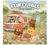Fluffy Pals Cozy Picnic: A series cute animal coloring book