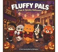 Fluffy Pals Cute & Spooky Halloween: A series cute animal coloring book