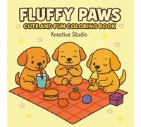 Fluffy Paws Coloring Book: Cute Paw Print Coloring Pages, Kawaii Pets and Animals Coloring, Adorable Paw-Themed Coloring for Teens, Whimsical Pet ... Adults, Stress Relief Animal Coloring Designs