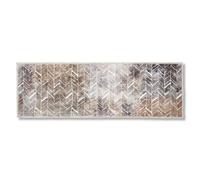 fluffy-soft clean-off mat Pure & Soft - tappetino antipolvere per interni - zerbino resistente - a spina di pesce 50 x 150 cm