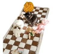 flufy Tappeto per camera da letto, 70 x 140 cm, tappeti per camera da letto, protezione per il pavimento, tappeto da comodino a forma di pane al vapore, comodo tappeto in peluche, tappeto spesso per