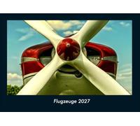 Flugzeuge 2027 Fotokalender DIN A4: Monatskalender mit Bild-Motiven von Autos, Eisenbahn, Flugzeug und Schiffen