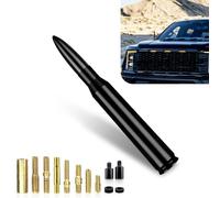Fluher 1 antenna a proiettile modificata per auto, 13,7 cm, antenna radio con rondella a vite, accessorio di montaggio, antenna esterna di ricambio impermeabile, antiruggine, universale per auto e
