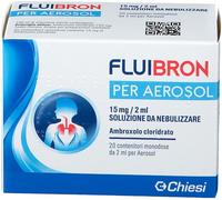 fluibron aerosol Fluibron Per Aerosol 15 mg/2 ml Soluzione da Nebulizzare 20 Flaconcini Monodose