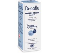 fluibron febbre e dolore Decaflu Febbre e Dolore Bambini Sciroppo 100mg/5ml Gusto Fragola 150 ml