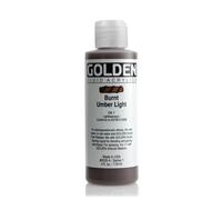 Fluid Acrylics von GOLDEN, gebranntes Umbra, hell, 118 ml Flasche, professionelle Acrylfarbe, halbdeckend