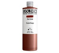 Fluid Acrylics von GOLDEN Red Oxide, 16 fl. oz. Flasche, professionelle Acrylfarbe, deckend