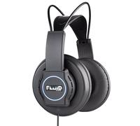 Fluid Audio Cuffie da studio Focus (design over-ear, driver al neodimio da 50 mm, cavo da 3 m incluso, adattatore da 6,3 mm, borsa da viaggio, comfort fit), nero