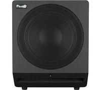 Fluid Audio Subwoofer da studio F10S (subwoofer attivo per studi domestici, woofer da 10 pollici, 200 watt, filtro passa-basso variabile, design compatto, ideale per la produzione musicale), nero