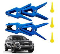 Fluid Line Stopper Kit - 4 Pieces Leak-Proof Brake Fluid Stop Clamp Set | Secure Grip Vehicle System Maintenance Tools | Ideal For Fleet Coordinators Mobile Repair Service Providers
