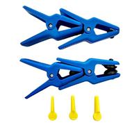 Fluid Line Stopper Kit, Leak Proof Brake Fluid Stop Clamp Set, Secure Grip Hose Pinch Off Tool, Lightweight Hydraulic Maintenance, Vehicle System for Mobile Repair Services