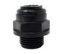 Fluidfit HPC15G04B Serie HPC-G Diritto Maschio BSPP, 15mm Taglia Tubo, 1/2" Filettatura, Confezioni da 25