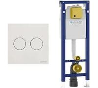 Fluidmaster Placca Itea Duo Bianco + Modulo Autoportante Wc Sospeso Duplo 380 Premium Codice Prod: 4060419601 4060452506