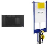 Fluidmaster Placca Metis Nero Opaco + Modulo Autoportante Per Wc Sospeso Duplo 199 Codice Prod: P41-0190-0253 T02-2116-0250