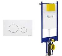 Fluidmaster Placca Vela Bianco Opaco + Modulo Autoportante Per Wc Sospeso Duplo 199 Codice Prod: P47-0131-0400 T02-2116-0250