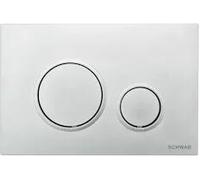 SCHWAB PLACCA VELA CROMATA DOPPIO SCARICO PER CASSETTA UP 199 COD.P47-0120-0253
