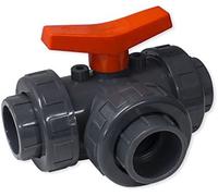Fluidra 20168 - Valvola a sfera 3 vie PVC-U Colla D50