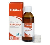Fluifort sciroppo per tosse grassa mucolitico fluidificante 200ml 90mg/ml+mi