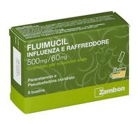 FLUIMUCIL FLUIMUCIL INFLUENZA E RAFFREDDORE 8 bustine 500 mg + 60 mg
