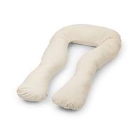 Flumi, cuscino per la gravidanza, cuscino a U per tutto il corpo, cuscino per l'allattamento, cuscino di sostegno e cuscino per la gravidanza per donne incinte con rivestimento sfoderabile (U - beige)