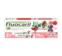 Fluocaril Junior 6-12 anni Gel Frutti Rossi 2x75 ml - Dentifricio