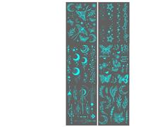 Fluorescent Body Stickers, Artistic Glow Decals, Waterproof Night Makeup Extra, Club Decoration with Modern Design, Essential Fashion Supply for Women Men Daily Travel Holiday Festival Themed