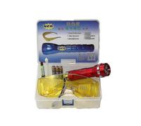 Fluorescent leak detector for home AC with UV light and glasses