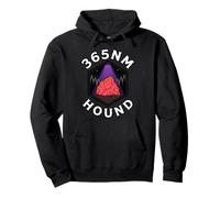 Fluorescent Rockhounding 365nm Hound UV Mineral Light Felpa con Cappuccio