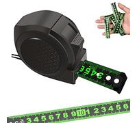 Fluorescent Steel Tape Measure, Stainless Steel Self-Locking Tape Measures Retractable, Digital Measuring Tape for Woodworking Electricity Work. (10m*25mm)