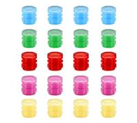 Fluorescent Tire Valve Caps - 20 Pieces Fluorescent Protectors for Wheel Valve - Airtight Wheel Stem Cover | for Automotive Motorcycle Offroad Racing Urban Commuting Mountain