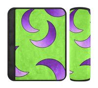Fluorescente Green Moon Graffiti 2 Pack cintura di sicurezza pad carino arresto cintura di sicurezza taglio nel collo per zaino Protector para cinturón de carro