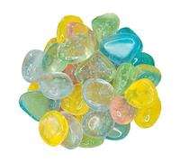 Fluorescente Pietre Pietre Acquari- Piccoli Ciottoli Fluorescenti | Pietre Decorative Per Acquari | Decorazione Pietre Luminose Per Giardinaggio Patii Sentieri e Percorsi Decorazione Esterna