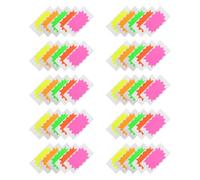 Fluorescenti Etichette Adesive a Forma di Esplosione 50 Pezzi | Archivi e Schede, Colori Neon ad Alta Saturazione, Aderiscono Bene su Carta e Plastica