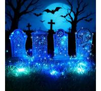 Fluorescenti Lapide Decorazioni, 4 pcs lapide di Halloween decorazione, decorazioni halloween Lapidi Pietre, per prati, cortili, cimiteri e feste
