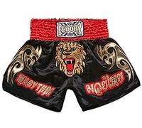 FLUORY, Pantaloncini da Combattimento per MMA, con Scritta Muay Thai, Adatti per allenamenti, combattimenti in Gabbia, Grappling, Arti Marziali, Kickboxing