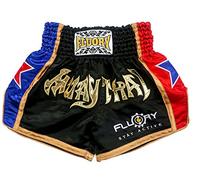 FLUORY Pantaloncini da Combattimento per MMA, Scritta Muay Thai, Adatti per allenamenti, combattimenti in Gabbia, Grappling, Arti Marziali, Kickboxing