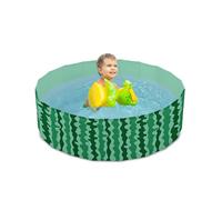 Flur Piscina Rigida per Bambini 120x30 cm in PVC Fantasia Fruit con Fondo Antiscivolo, Piscina da Giardino Sicura e Facile da Montare per Esterno