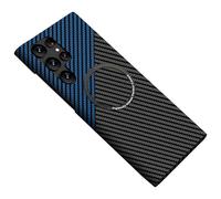 FLURIKA Custodia magnetica per Samsung Galaxy S25 Plus, compatibile con MagSafe in fibra di carbonio sottile e leggera in fibra aramidica PC posteriore antigraffio protezione contro le cadute robusta