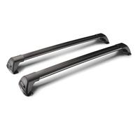 Flush Black Mixed, coppia barre portatutto telescopiche in alluminio - 105+11...