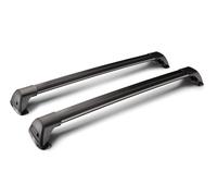 Flush Black Mixed, coppia barre portatutto telescopiche in alluminio - 110+11...