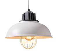 Flush Mount Ceiling Lighting Fixtures, American Country Style Chandelier, Creative Personality Iron Art Hanging Lamp, Barber Shop Office Living Room Decoration Pendant Light(White)