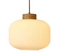 Flush Mount Ceiling Lighting Fixtures, Japanese Lantern-Shaped Chandelier, Creative Striped Glass Pendant Lamp Lampshade, Living Dining Study Room Decoration Hanging Light(30cm)